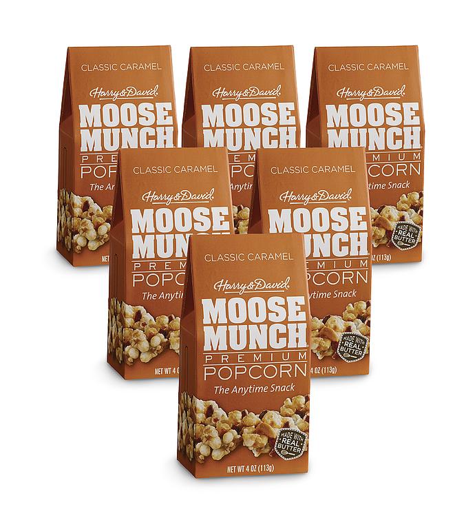  Moose Munch&#174; Classic Caramel Premium Popcorn &#8211; 6 Pack